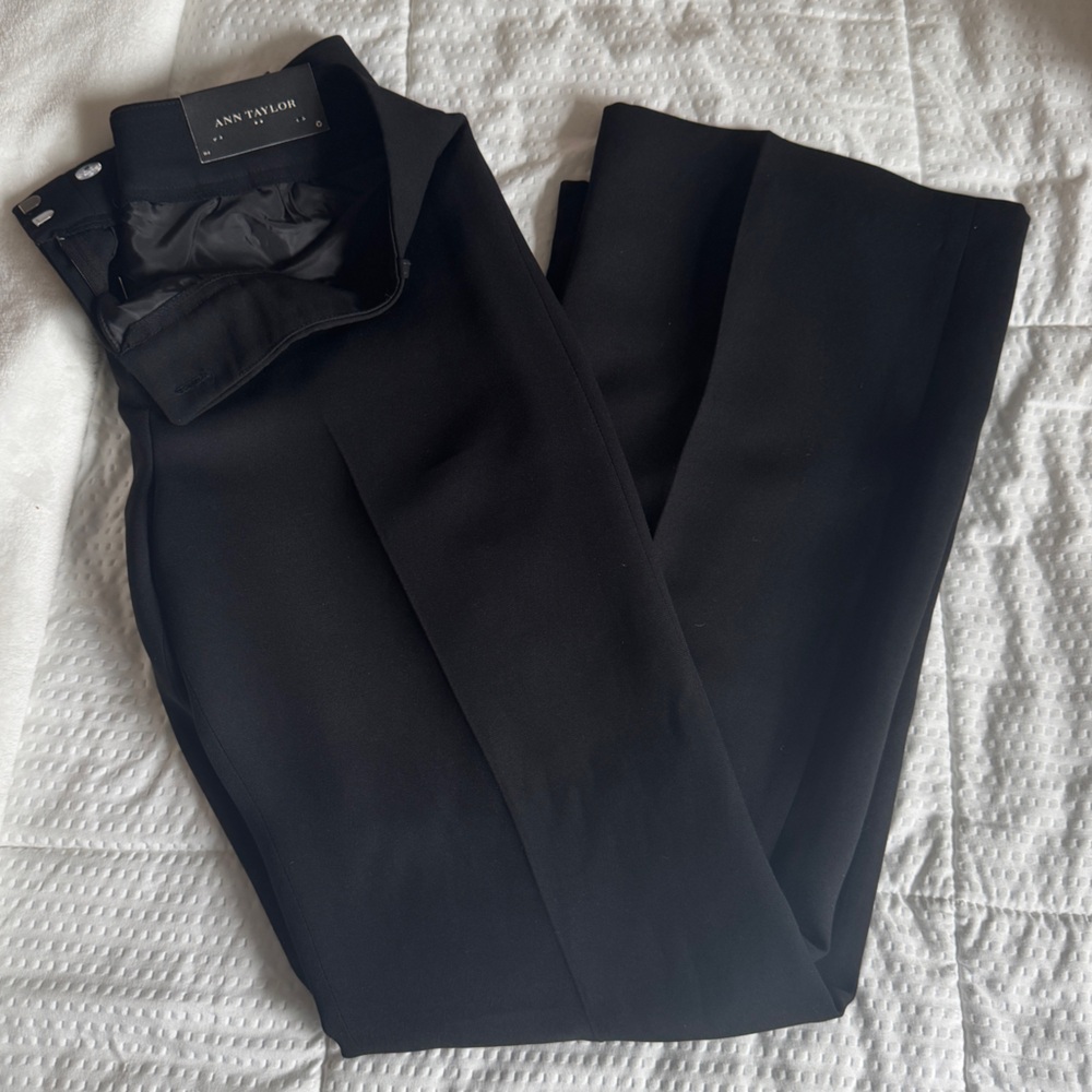 Ann Taylor Bootcut Black Dress Pants